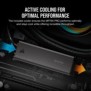 Ssd corsair mp700 pro 1tb air cooler pcie gen5 x4 nvme 2.0 m.2 viteza scriere