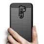 Husa pentru Xiaomi Redmi 9 - Techsuit Carbon Silicone - Black