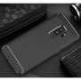 Husa pentru Samsung Galaxy S9 Plus - Techsuit Carbon Silicone - Black