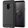 Husa pentru Samsung Galaxy S9 - Techsuit Carbon Silicone - Black