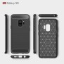 Husa pentru Samsung Galaxy S9 - Techsuit Carbon Silicone - Black