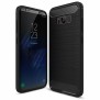 Husa pentru Samsung Galaxy S8 Plus - Techsuit Carbon Silicone - Black