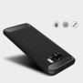 Husa pentru Samsung Galaxy S8 Plus - Techsuit Carbon Silicone - Black