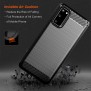 Husa pentru Samsung Galaxy S20 4G / S20 5G - Techsuit Carbon Silicone - Black