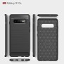 Husa pentru Samsung Galaxy S10 Plus - Techsuit Carbon Silicone - Black