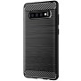 Husa pentru Samsung Galaxy S10 - Techsuit Carbon Silicone - Black