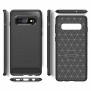 Husa pentru Samsung Galaxy S10 - Techsuit Carbon Silicone - Black
