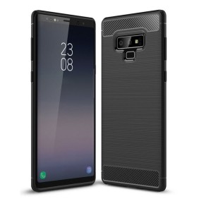 Husa pentru Samsung Galaxy Note 9 - Techsuit Carbon Silicone - Black