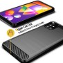 Husa pentru Samsung Galaxy M31s - Techsuit Carbon Silicone - Black
