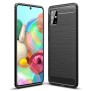 Husa pentru Samsung Galaxy A51 5G - Techsuit Carbon Silicone - Black