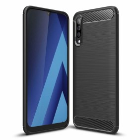 Husa pentru Samsung Galaxy A30s / A50 / A50s - Techsuit Carbon Silicone - Black
