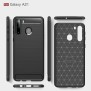 Husa pentru Samsung Galaxy A21 - Techsuit Carbon Silicone - Black