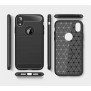 Husa pentru iPhone XR - Techsuit Carbon Silicone - Black