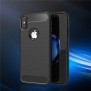 Husa pentru iPhone X / XS - Techsuit Carbon Silicone - Black