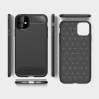 Husa pentru iPhone 12 mini - Techsuit Carbon Silicone - Black