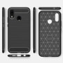 Husa pentru Huawei P20 Lite - Techsuit Carbon Silicone - Black