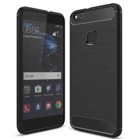 Husa pentru Huawei P10 Lite - Techsuit Carbon Silicone - Black