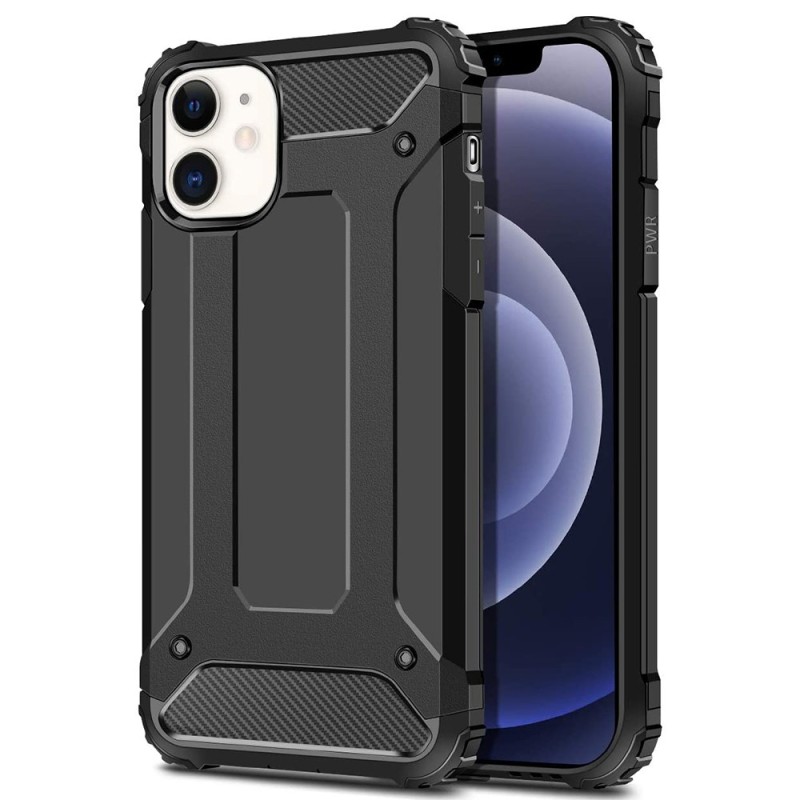 Husa pentru iPhone 12 / 12 Pro - Techsuit Hybrid Armor - Black