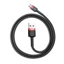 Cablu de Date USB la Micro-USB 1.5A, 2m - Baseus Cafule (CAMKLF-C91) - Red Black