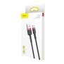 Cablu de Date USB la Micro-USB 1.5A, 2m - Baseus Cafule (CAMKLF-C91) - Red Black