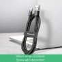 Cablu de Date USB Type-C, 2A, 2m - Baseus Cafule (CATKLF-CG1) - Gray Black