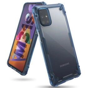 Husa pentru Samsung Galaxy M31s - Ringke Fusion X Design - Space Blue