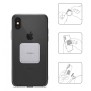 Placute Metalice pentru Telefon (set 2) - Ringke PU Leather Cover - Black