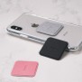 Placute Metalice pentru Telefon (set 2) - Ringke PU Leather Cover - Black