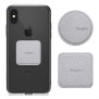 Placute Metalice pentru Telefon (set 2) - Ringke PU Leather Cover - Silver