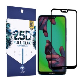 Folie pentru Huawei P20 Lite - Lito 2.5D FullGlue Glass - Black