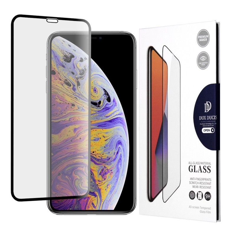 Folie pentru iPhone XS Max / 11 Pro Max - Dux Ducis Tempered Glass - Black