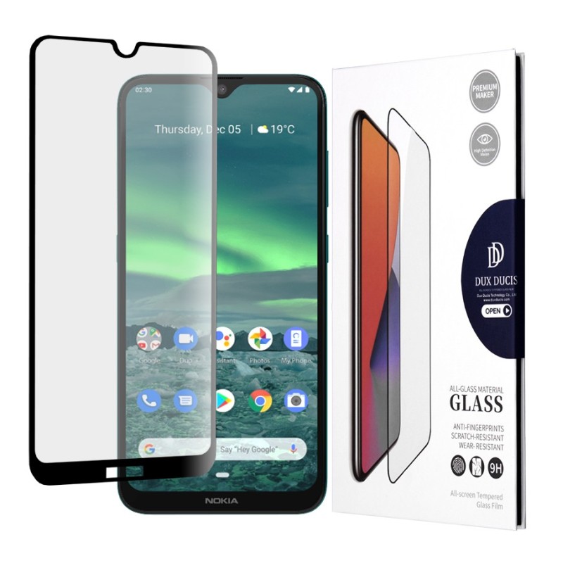 Folie pentru Nokia 2.3 - Dux Ducis Tempered Glass - Black