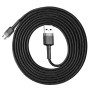 Cablu de Date USB Micro-USB 1.5A, 2m, Baseus Cafule (CAMKLF-CG1) - Gray Black