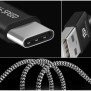 Cablu de Date USB la Type-C 2.1A, 3m - Dux Ducis K-ONE - White Black