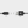 Cablu de Date USB la Type-C 2.1A, 3m - Dux Ducis K-ONE - White Black