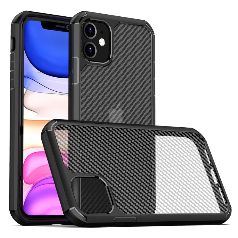 Husa pentru iPhone 11 - Techsuit CarbonFuse - Black