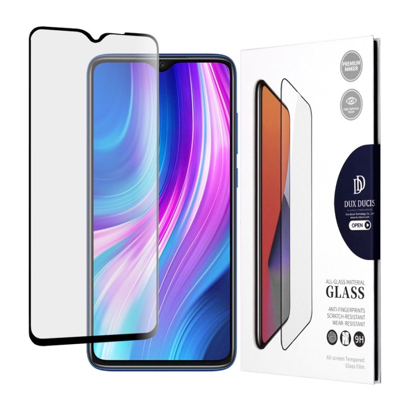 Folie pentru Xiaomi Redmi Note 8 Pro - Dux Ducis Tempered Glass - Black