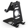 Suport Birou Telefon - Techsuit Adjustable Tablet / Watch Aluminium Stand (RX-2010) - Black