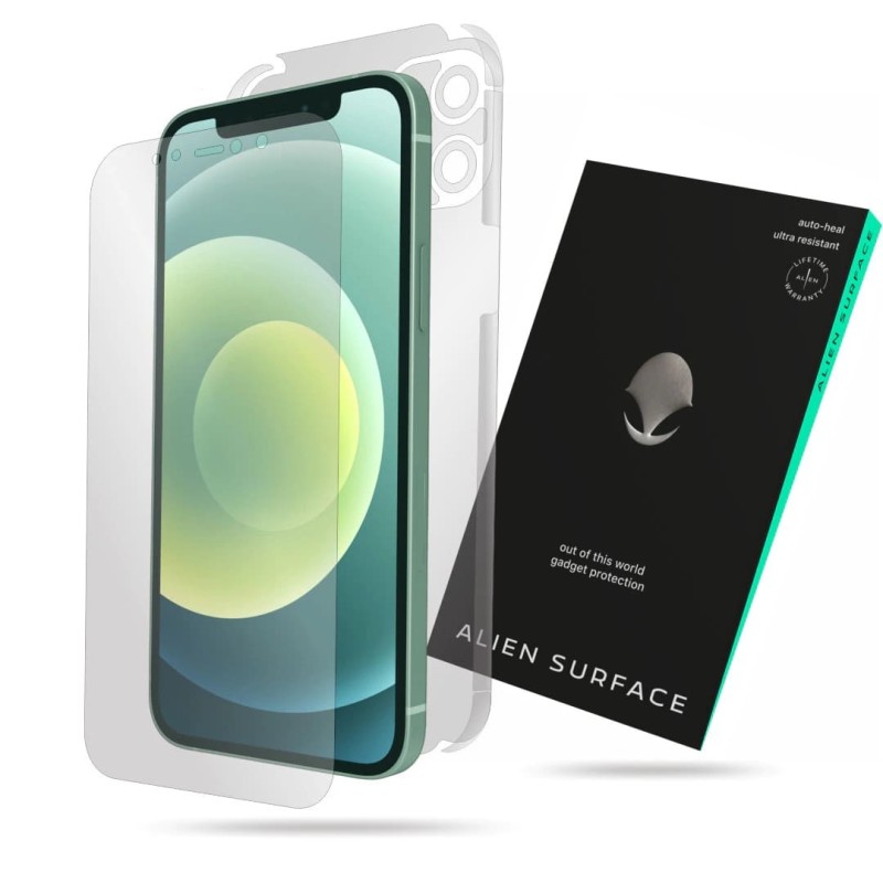 Folie pentru iPhone 12 mini - Alien Surface Screen+Edges+Back - Transparent