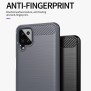 Husa pentru Samsung Galaxy A12 / A12 Nacho - Techsuit Carbon Silicone - Black