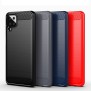 Husa pentru Samsung Galaxy A12 / A12 Nacho - Techsuit Carbon Silicone - Black