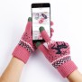 Manusi Touchscreen - Techsuit Raindeer Woolen (ST0002) - Dark Pink