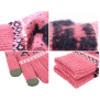 Manusi Touchscreen - Techsuit Raindeer Woolen (ST0002) - Dark Pink