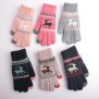 Manusi Touchscreen - Techsuit Raindeer Woolen (ST0002) - Dark Pink