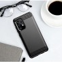Husa pentru Samsung Galaxy A52 4G / A52 5G / A52s 5G - Techsuit Carbon Silicone - Black