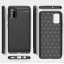 Husa pentru Samsung Galaxy A02s - Techsuit Carbon Silicone - Black