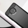 Husa pentru Xiaomi Redmi Note 9T 5G - Techsuit Carbon Silicone - Black