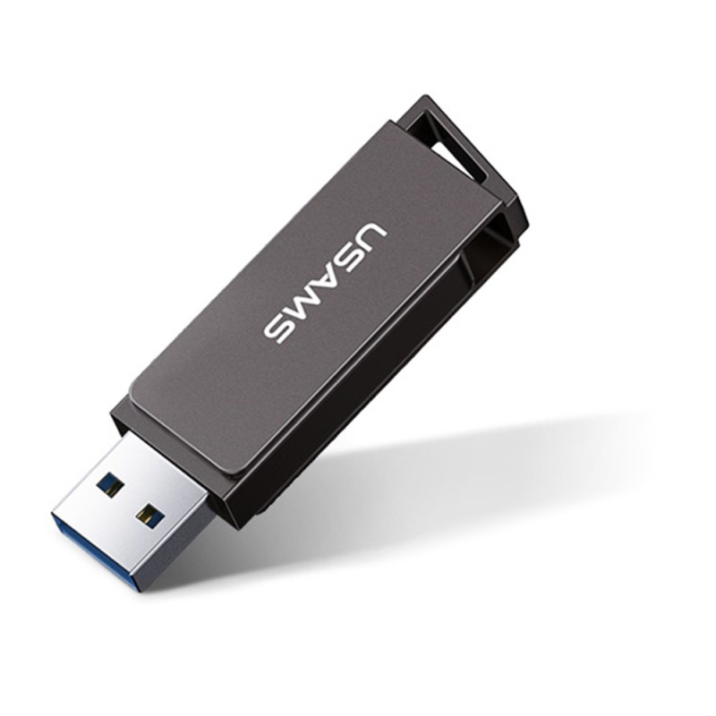 Stick de Memorie USB 64GB - Usams Rotable (US-ZB196) - Iron Gray