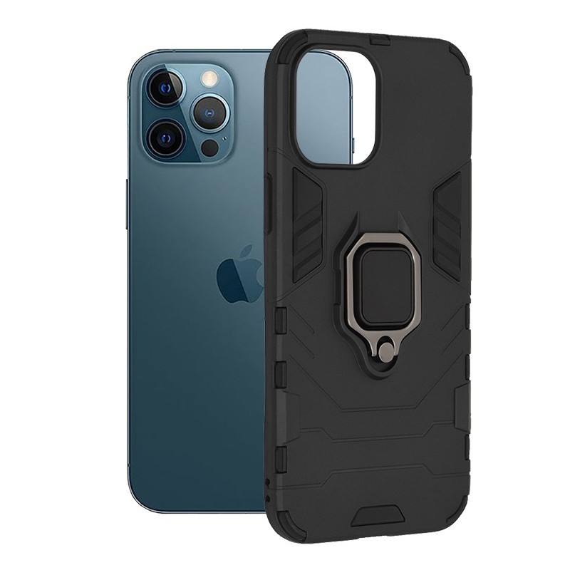 Husa pentru iPhone 12 Pro Max - Techsuit Silicone Shield - Black