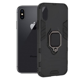 Husa pentru iPhone X / XS - Techsuit Silicone Shield - Black